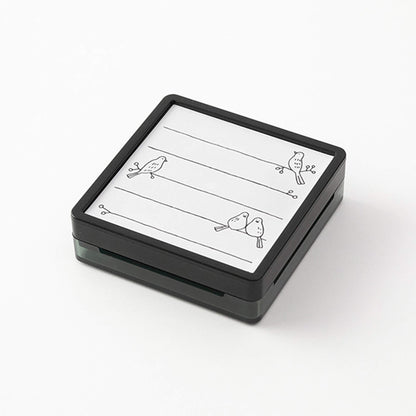 Midori Paintable Stamp Pre - inked - Bird - Pre - inked Stamps