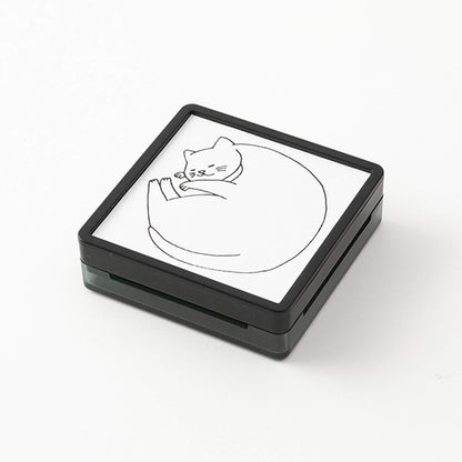 Midori Paintable Stamp Pre - inked - Cat - Pre - inked Stamps