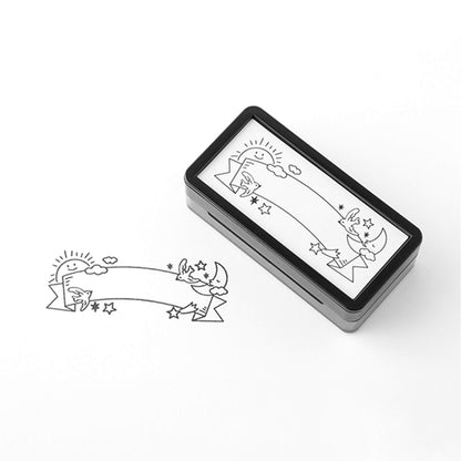 Midori Paintable Stamp Pre - inked Half Size - Weather - Pre - inked Stamps