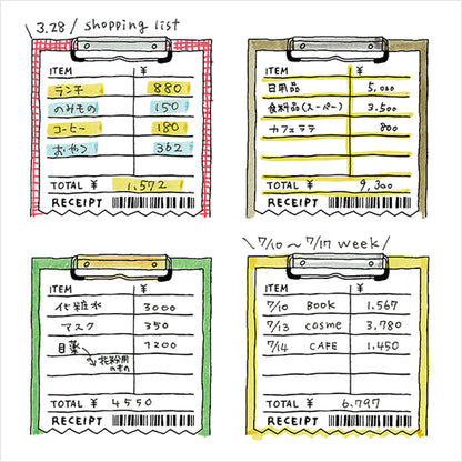 Midori Paintable Stamp Pre - inked - Money - Pre - inked Stamps