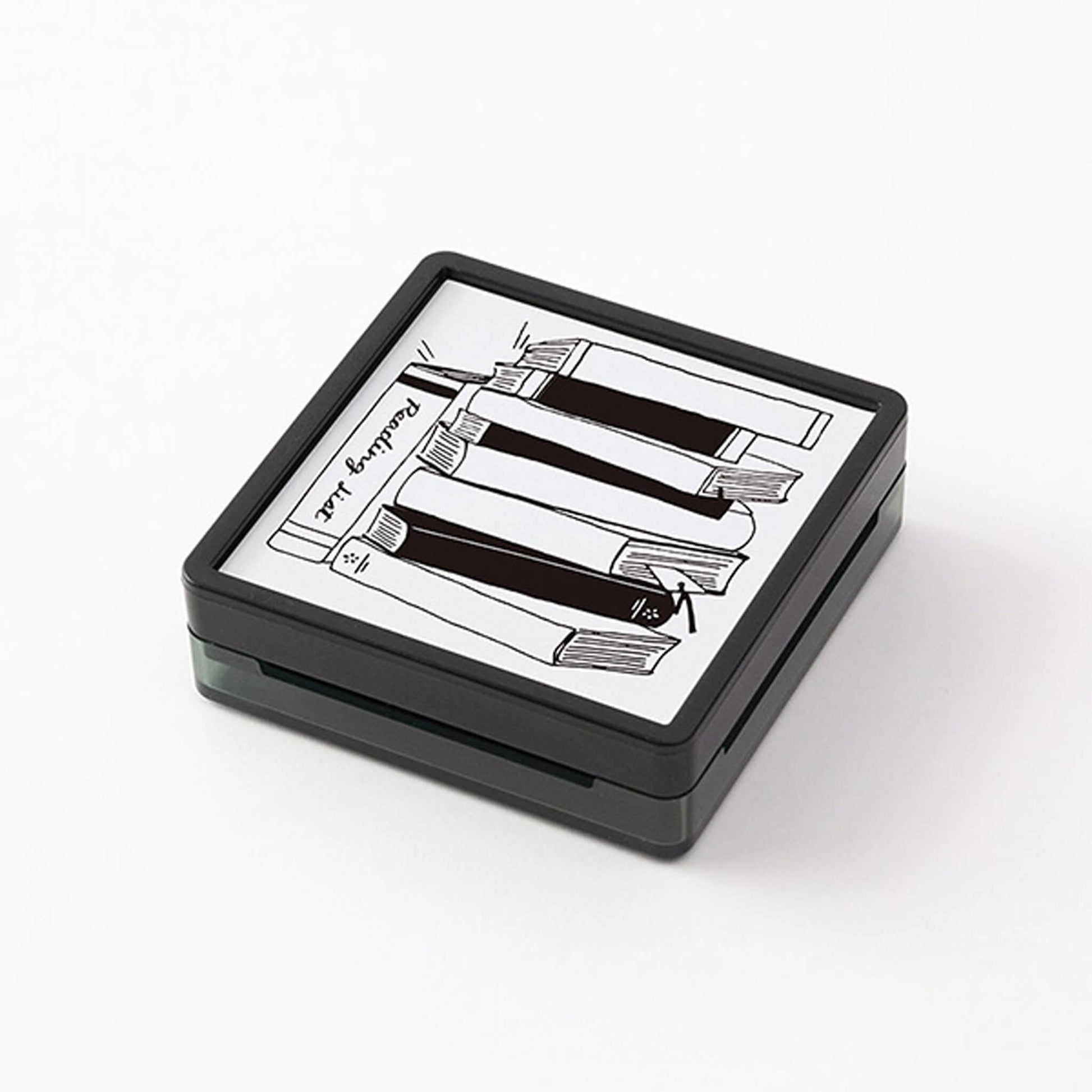 Midori Paintable Stamp Pre - inked - Reading List - Pre - inked Stamps