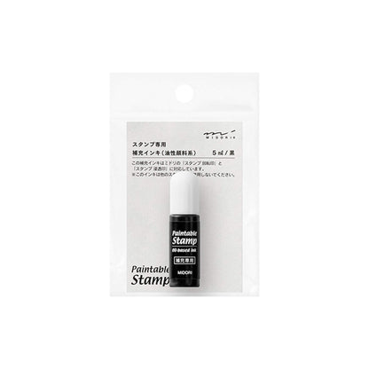 Midori Paintable Stamp Refill Ink Black - Stamp Ink Refills