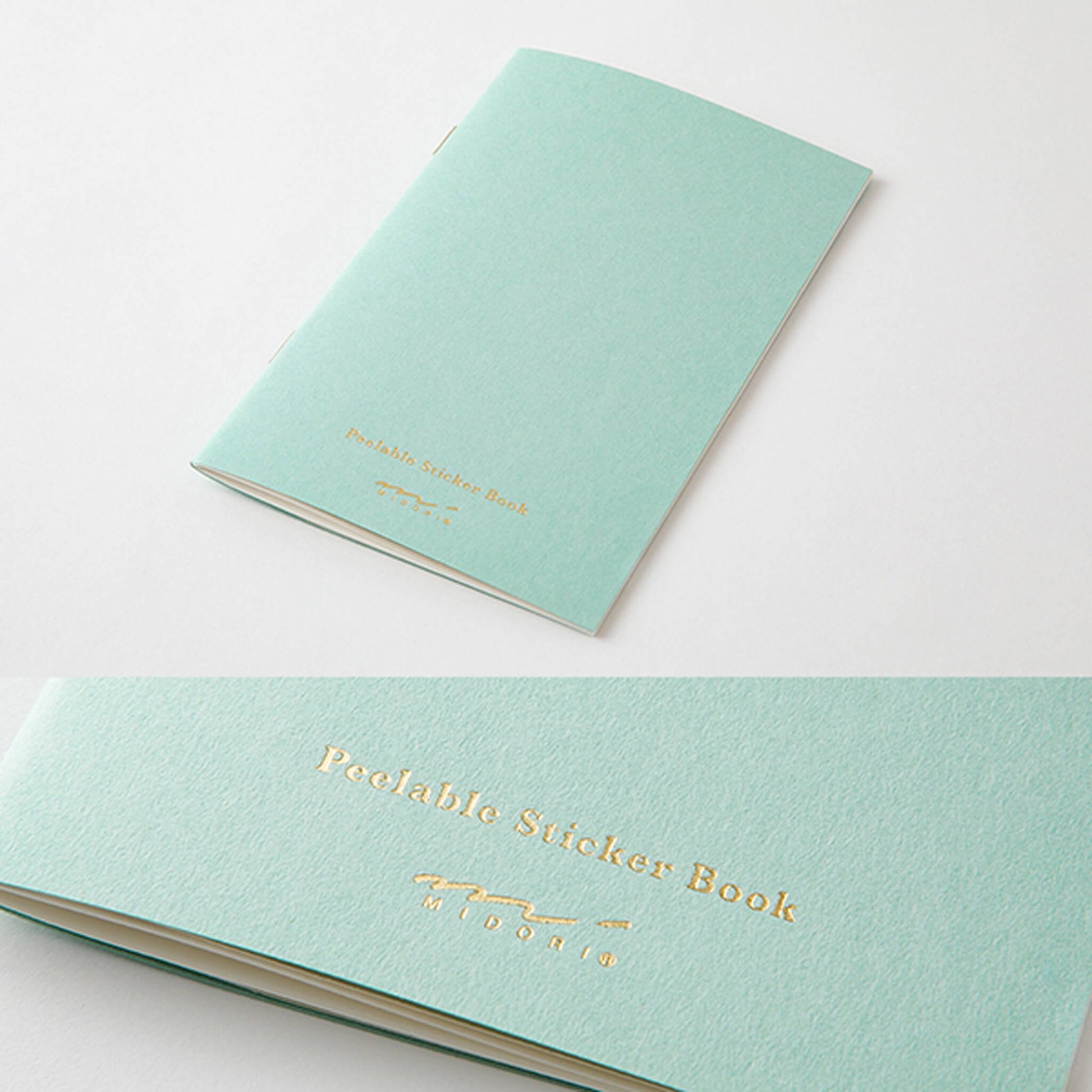 Midori Peelable Sticker Book - Light Blue - Resuable Sticker Books