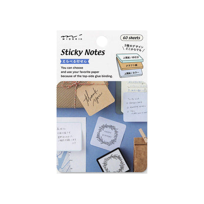 Midori Pickable Sticky Notes - Cool Color - Sticky Notes