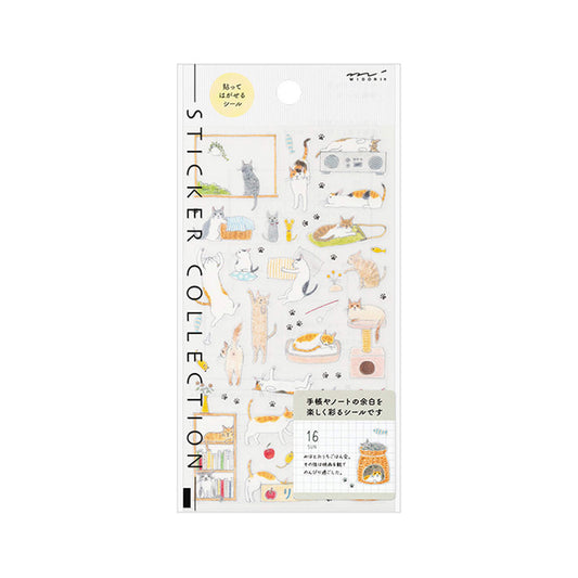 Midori Planner Sticker - Cat M - Sticker Sheets