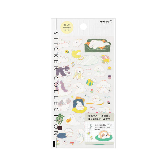 Midori Planner Sticker - Dog M - Sticker Sheets