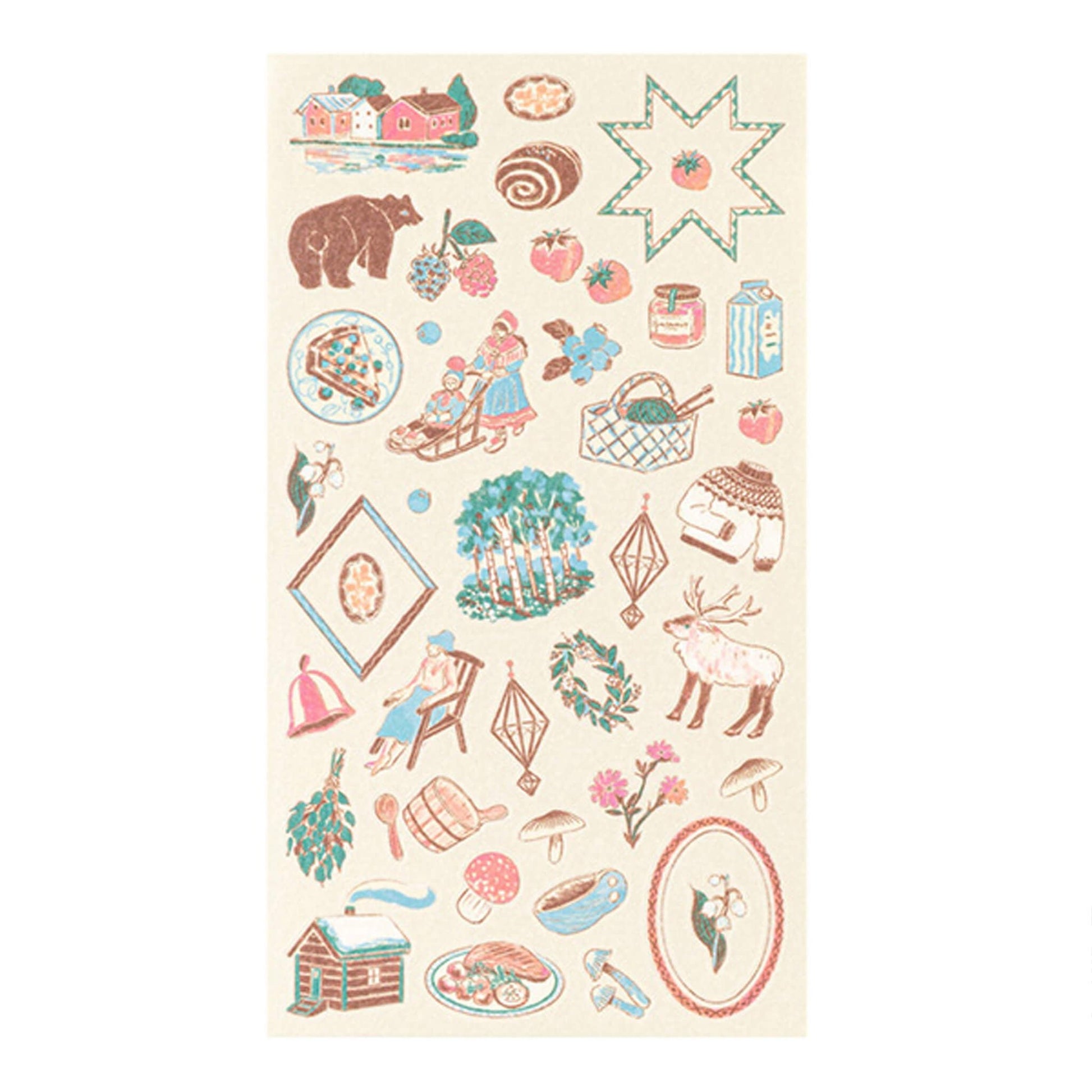Midori Planner Sticker - Travel Story Series - Finland - Sticker Sheets