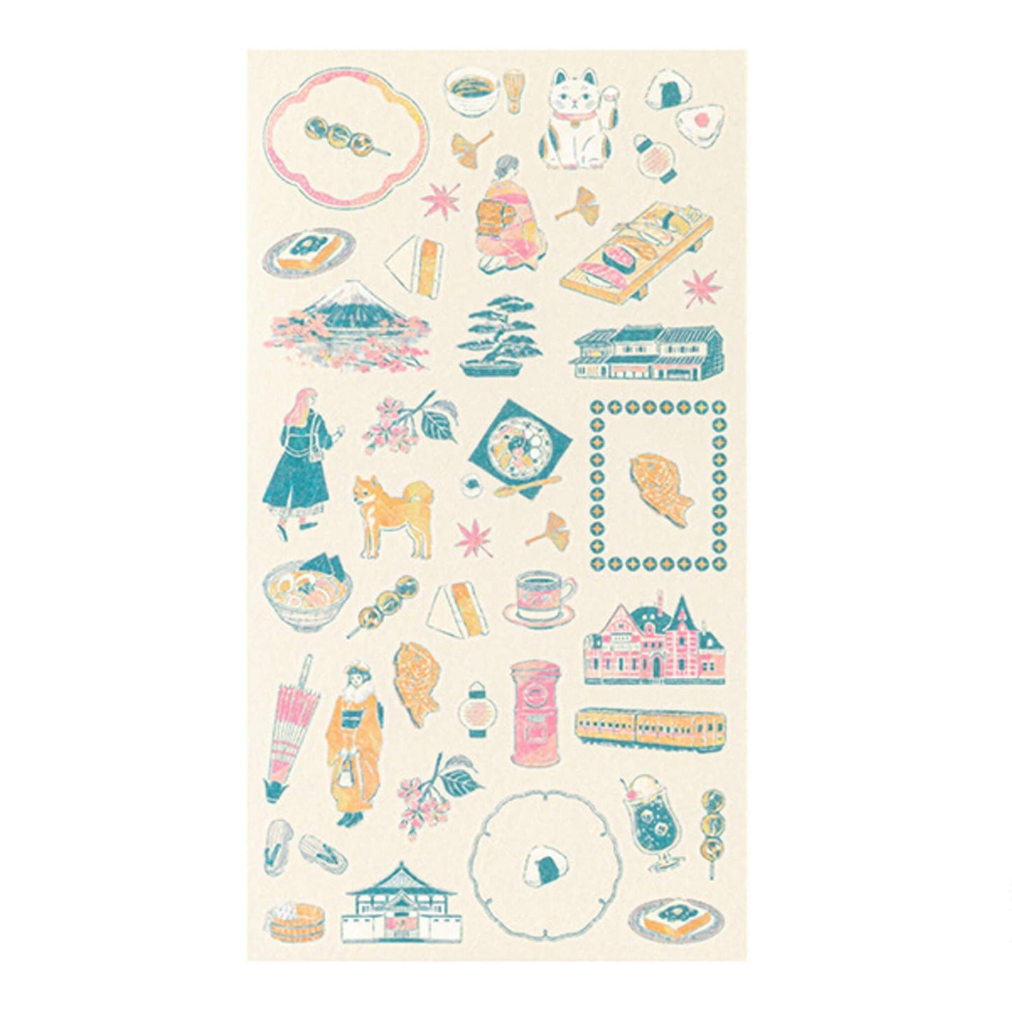 Midori Planner Sticker - Travel Story Series - Japan - Sticker Sheets