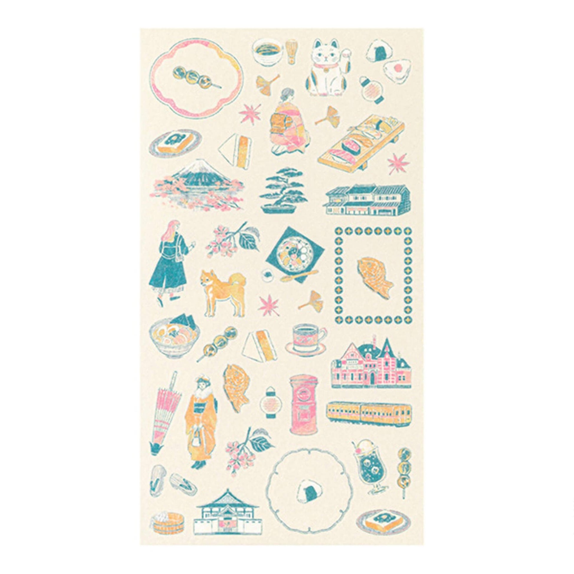 Midori Planner Sticker - Travel Story Series - Japan - Sticker Sheets