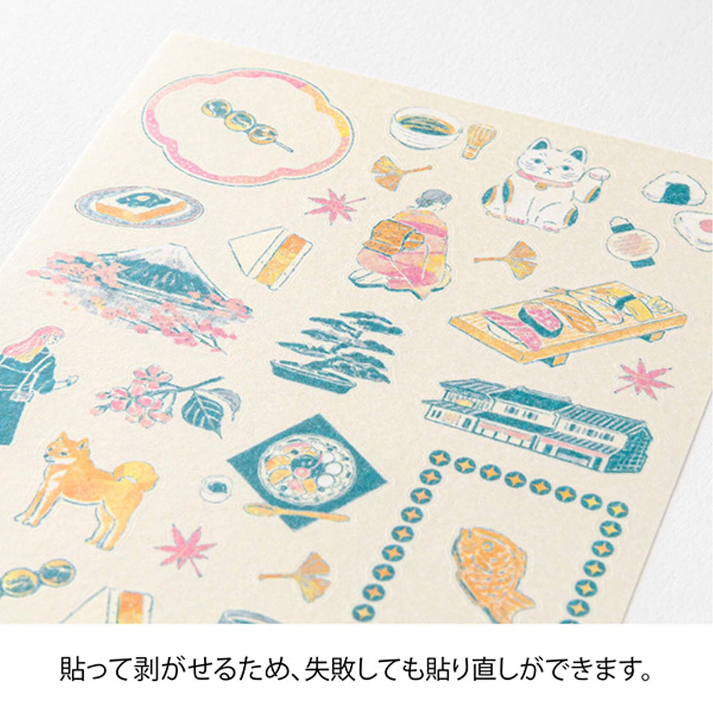 Midori Planner Sticker - Travel Story Series - Japan - Sticker Sheets