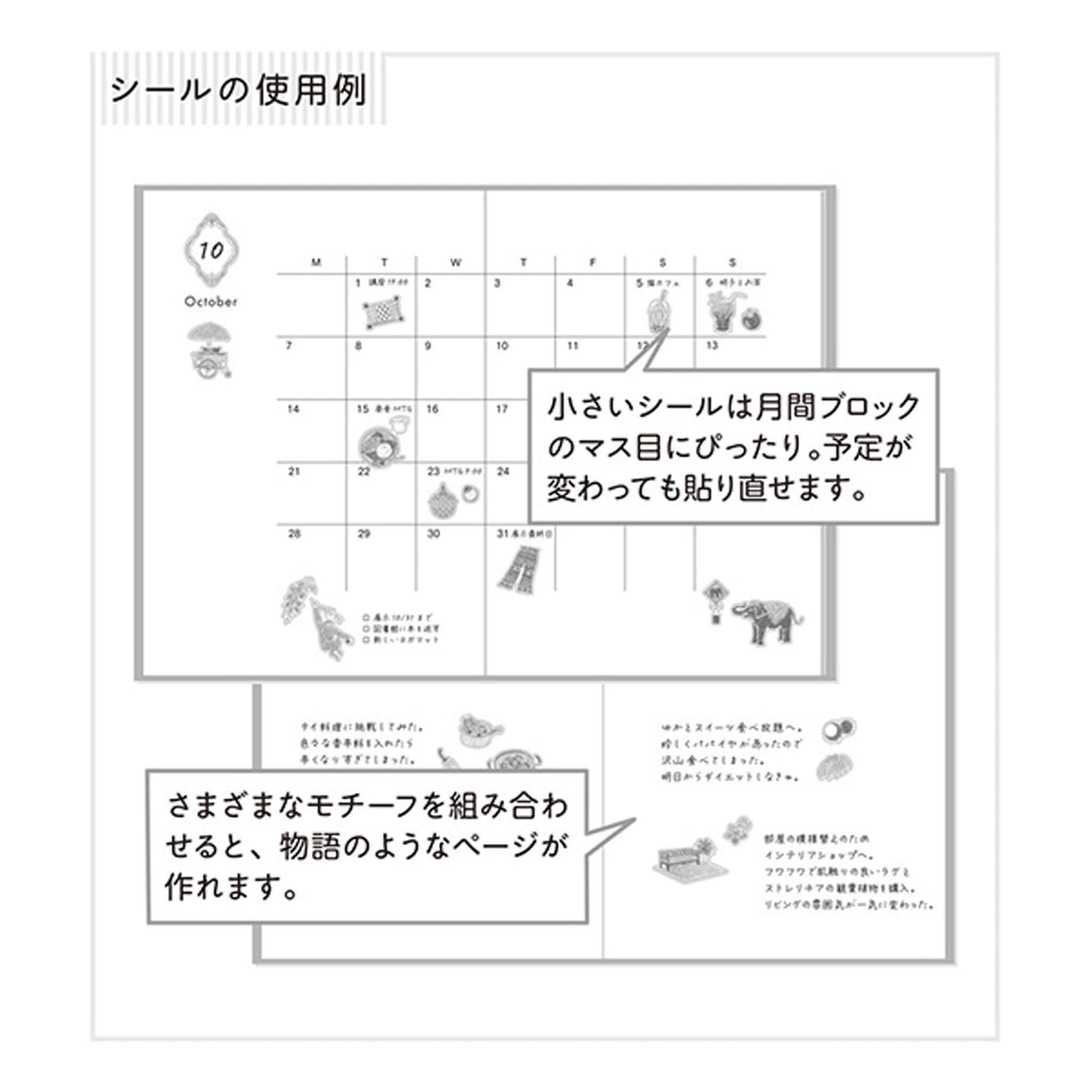 Midori Planner Sticker - Travel Story Series - Thailand - Sticker Sheets