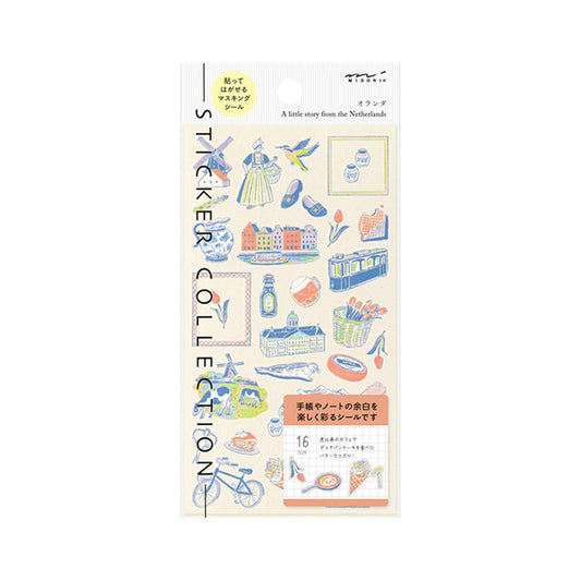 Midori Planner Sticker - Travel Story Series - the Netherlands - Sticker Sheets