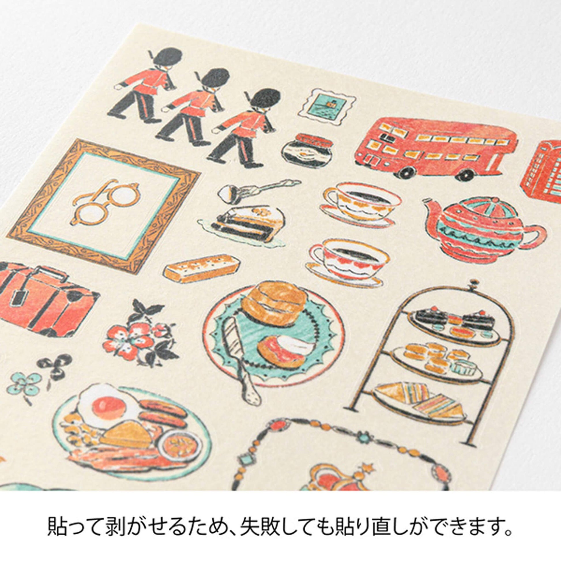 Midori Planner Sticker - Travel Story Series - the United Kingdom - Sticker Sheets