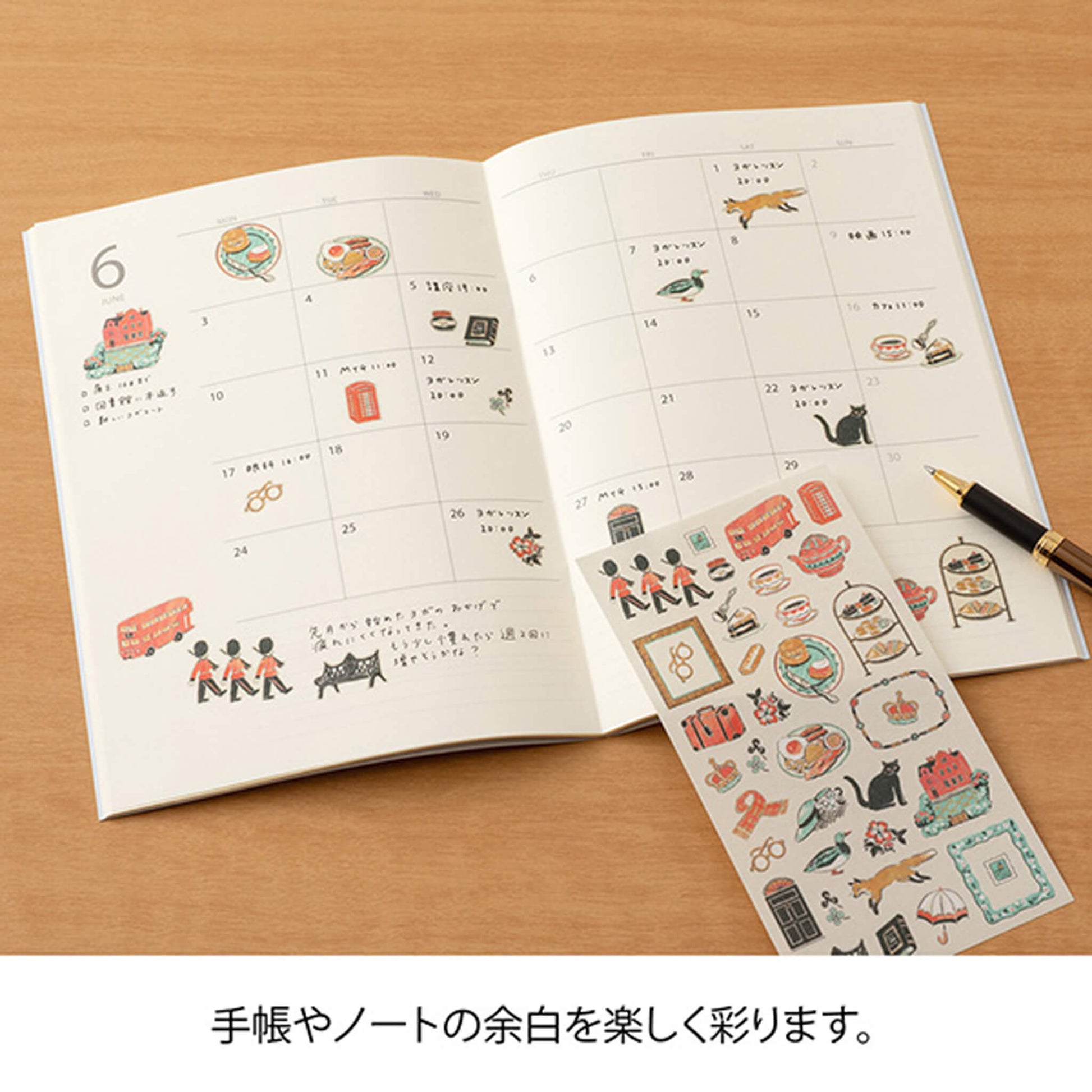 Midori Planner Sticker - Travel Story Series - the United Kingdom - Sticker Sheets
