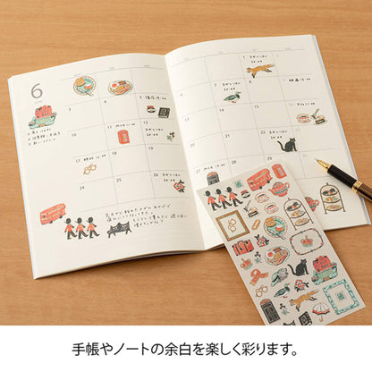 Midori Planner Sticker - Travel Story Series - the United Kingdom - Sticker Sheets