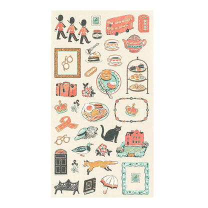 Midori Planner Sticker - Travel Story Series - the United Kingdom - Sticker Sheets