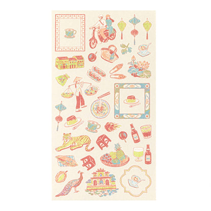 Midori Planner Sticker - Travel Story Series - Vietnam - Sticker Sheets