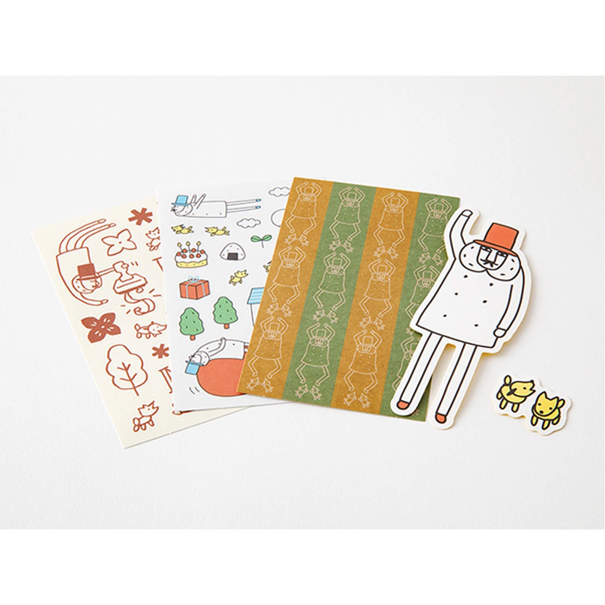 Midori Sticker Pack Ojisan 30th Anniversary - Set A - Flake Stickers