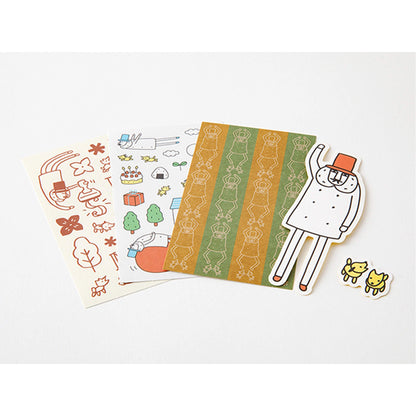 Midori Sticker Pack Ojisan 30th Anniversary - Set A - Flake Stickers