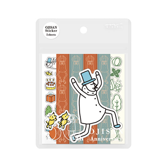 Midori Sticker Pack Ojisan 30th Anniversary - Set B - Flake Stickers