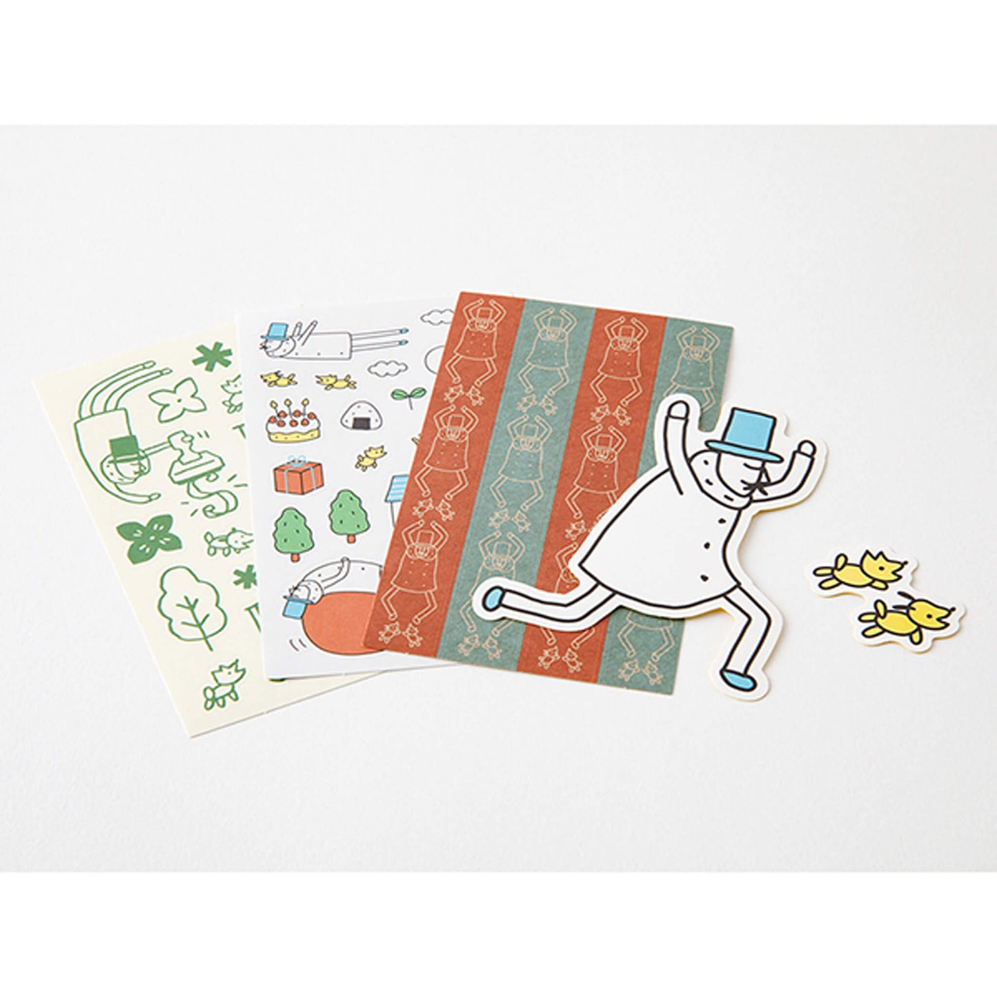 Midori Sticker Pack Ojisan 30th Anniversary - Set B - Flake Stickers