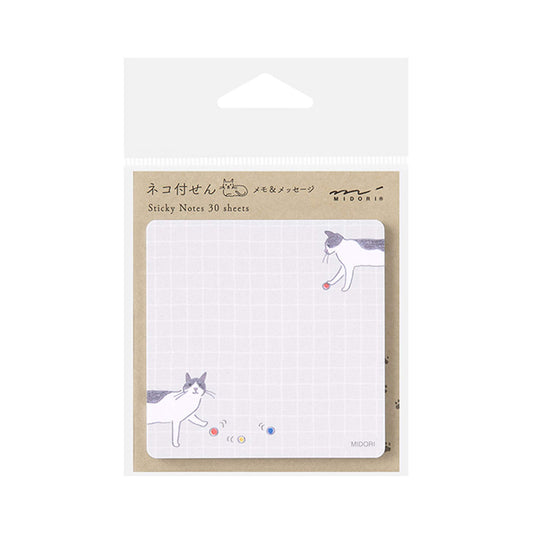 Midori Sticky Notes - Ball and Cat - Sticky Notes