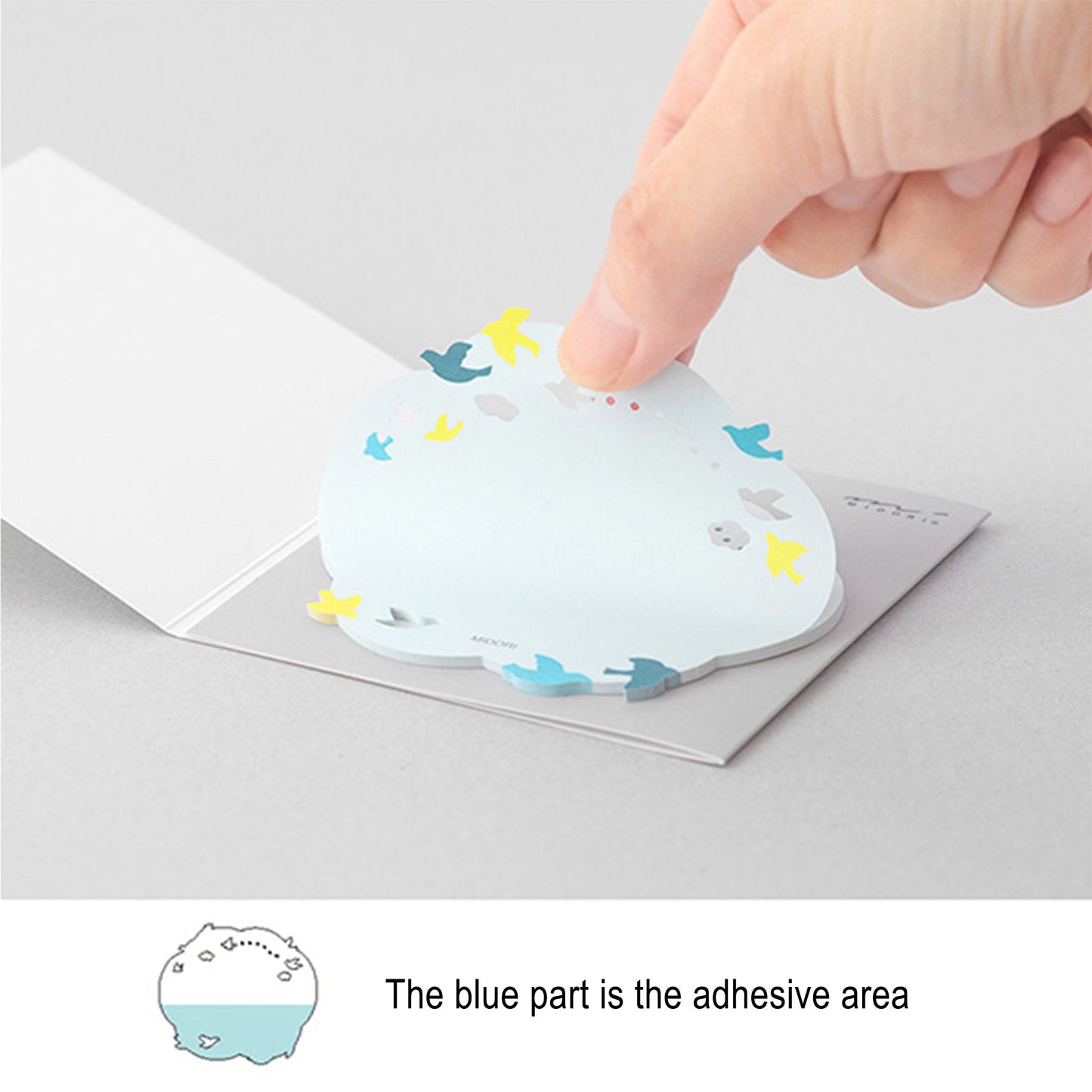 Midori Sticky Notes Die Cut Series - Bird - Sticky Notes