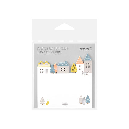 Midori Sticky Notes Die Cut Series - City - Sticky Notes