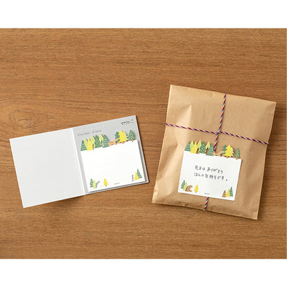 Midori Sticky Notes Die Cut Series - Forest - Sticky Notes