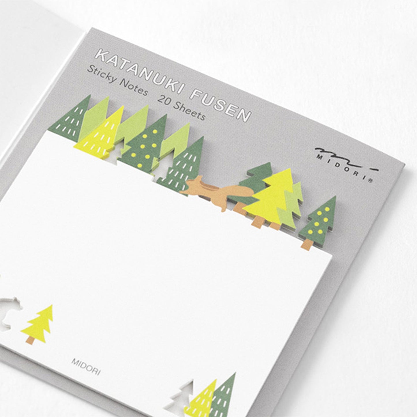 Midori Sticky Notes Die Cut Series - Forest - Sticky Notes