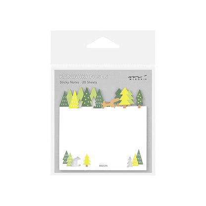 Midori Sticky Notes Die Cut Series - Forest - Sticky Notes