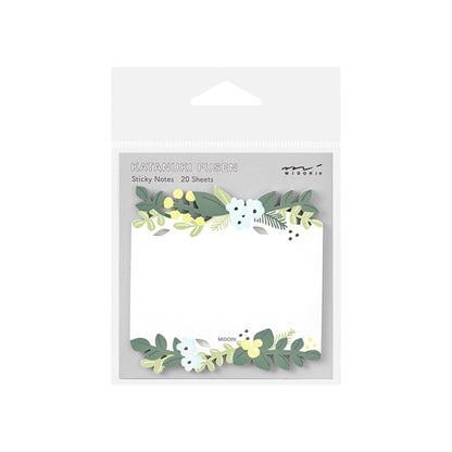 Midori Sticky Notes Die Cut Series - Leaf - Sticky Notes