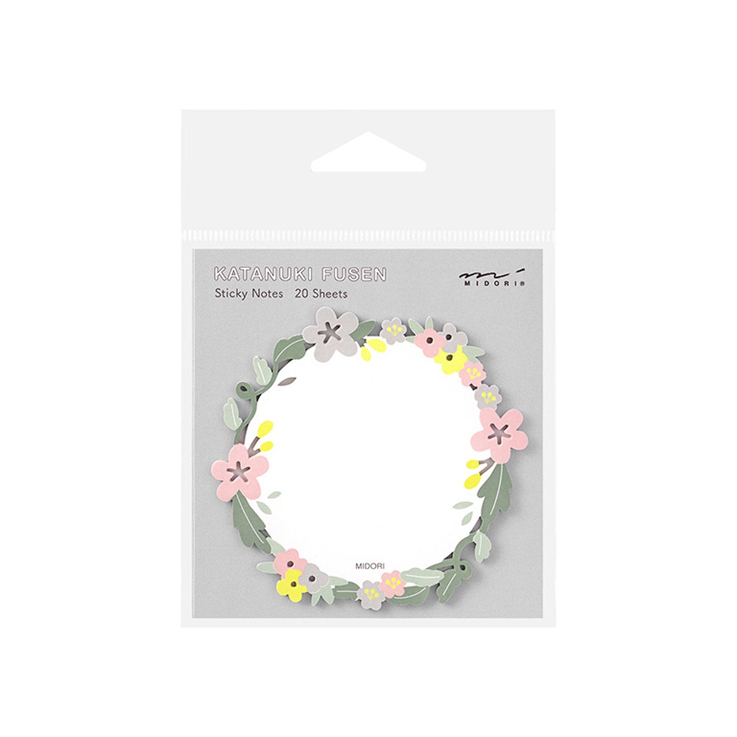 Midori Sticky Notes Die Cut Series - Wreath - Sticky Notes