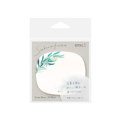 Midori Sticky Notes Transparent Series - Leaf - Sticky Notes