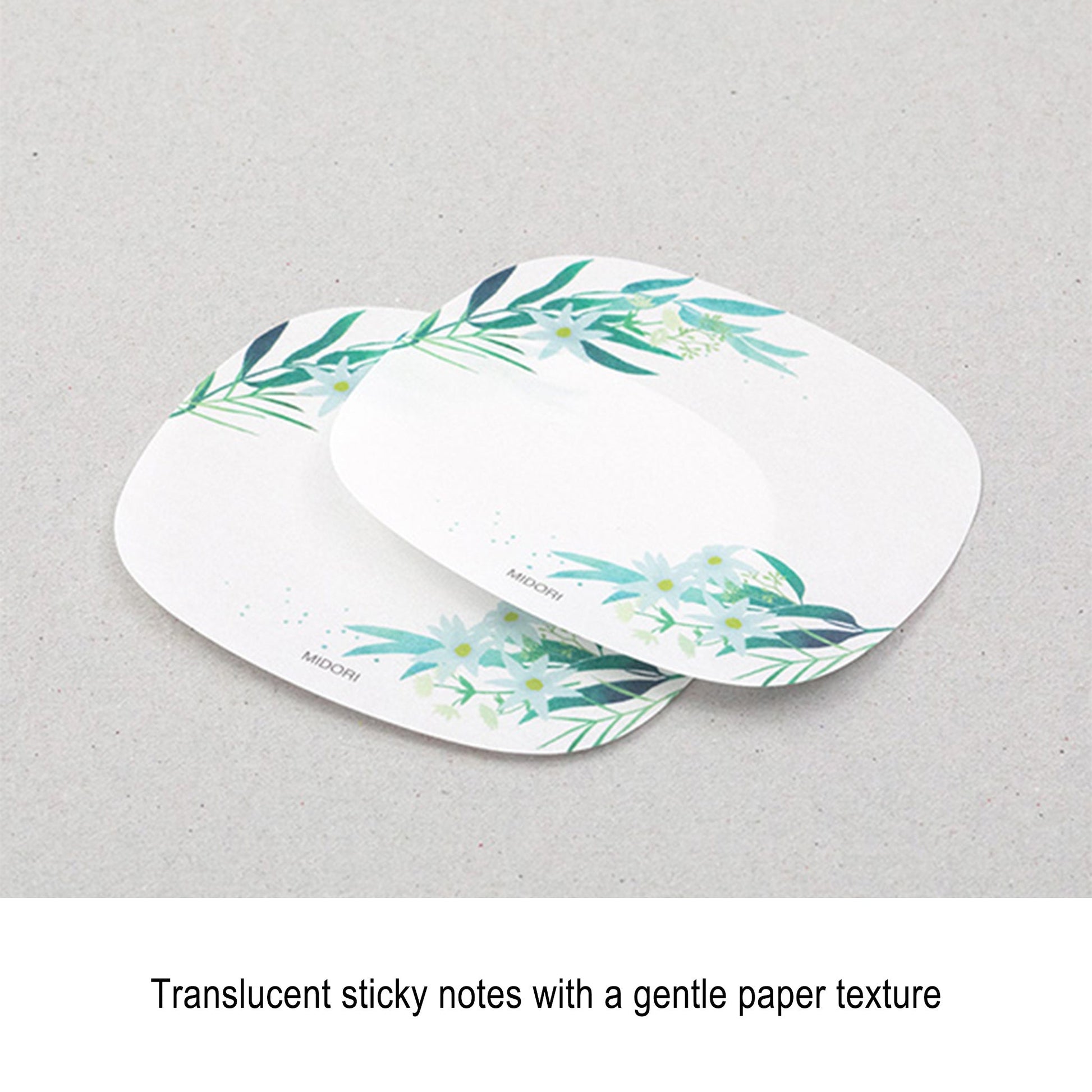 Midori Sticky Notes Transparent Series - Leaf - Sticky Notes