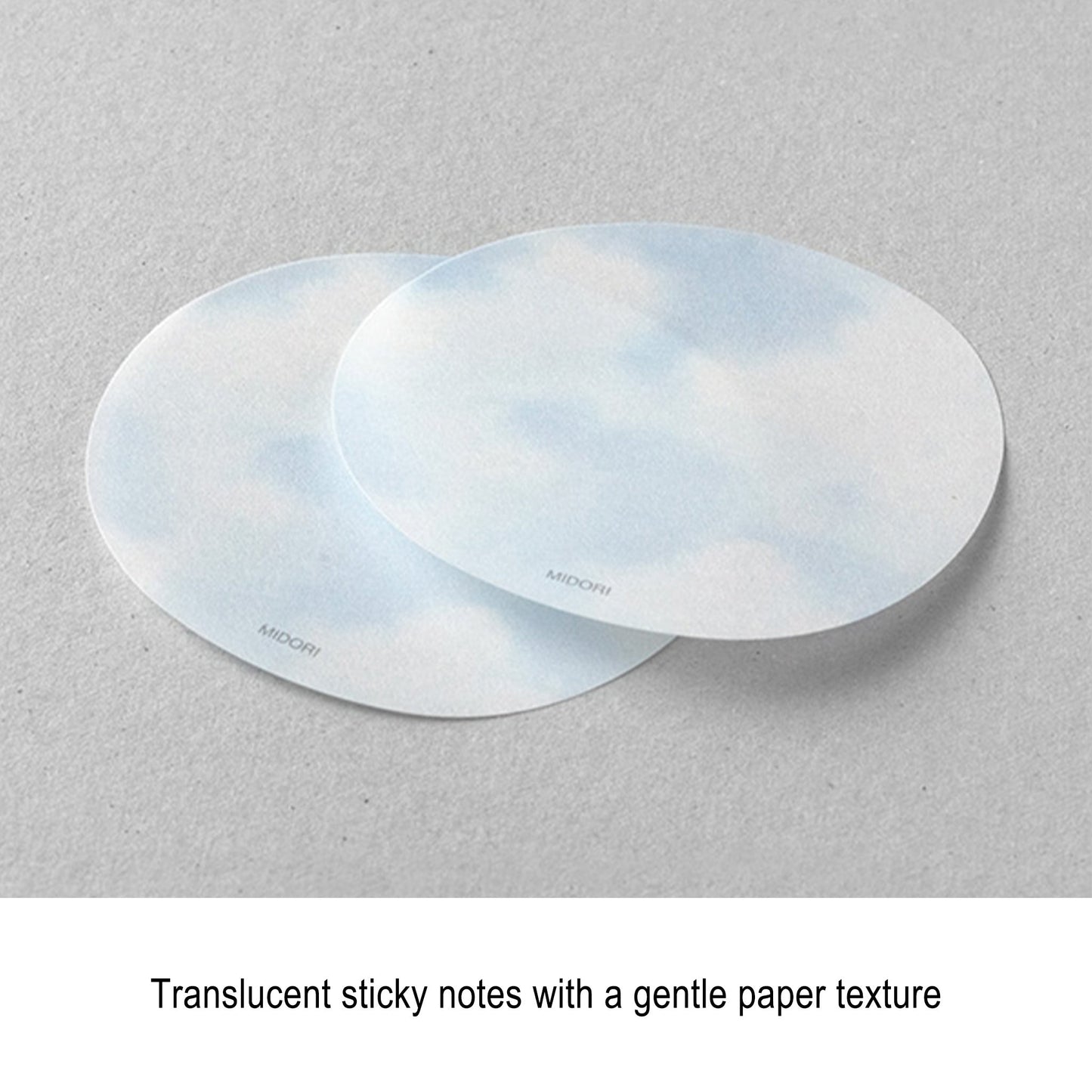 Midori Sticky Notes Transparent Series - Sky - Sticky Notes