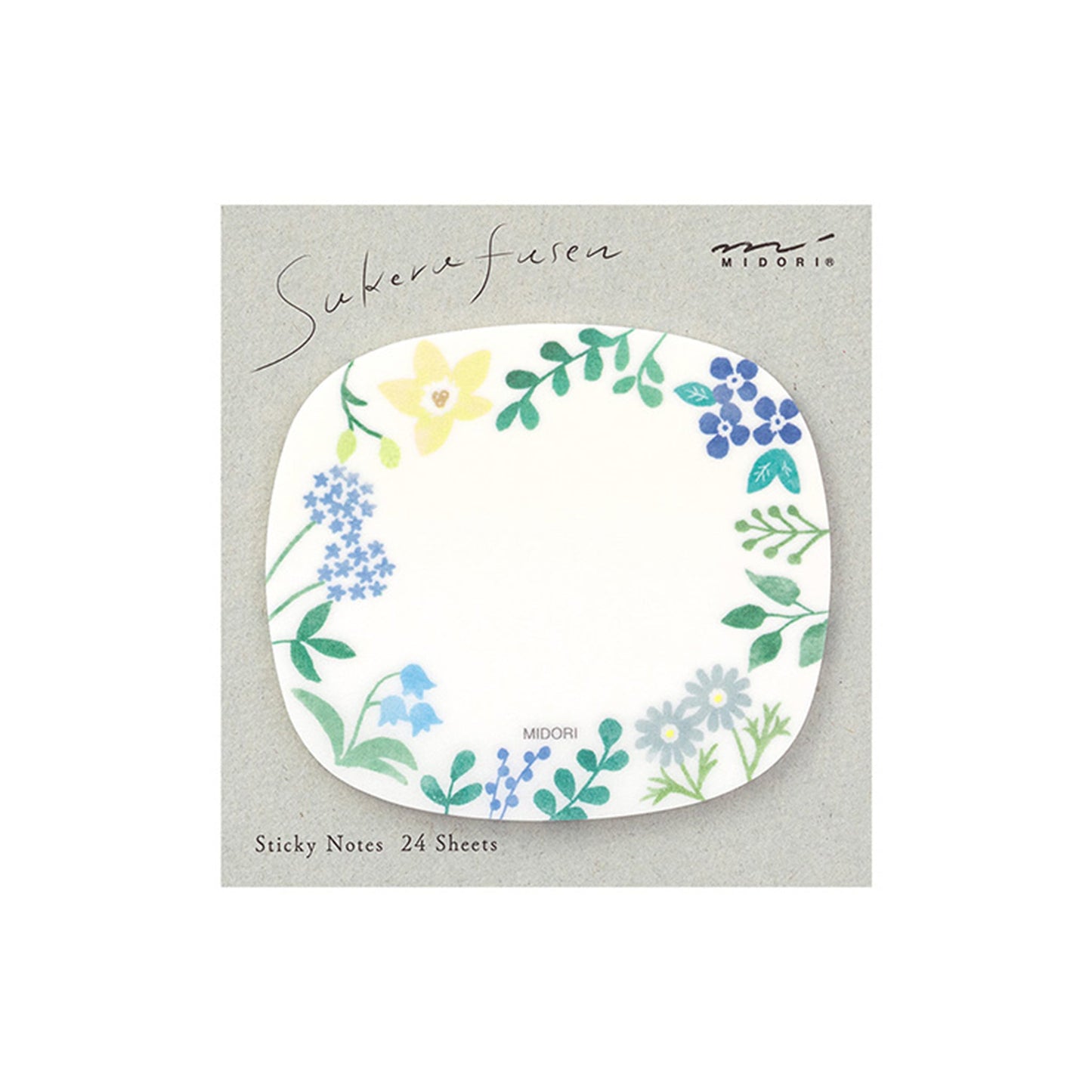 Midori Sticky Notes Transparent Series - Wild Flower - Sticky Notes