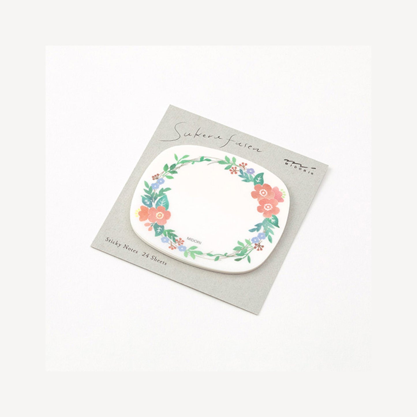 Midori Sticky Notes Transparent Series - Wreath - Sticky Notes