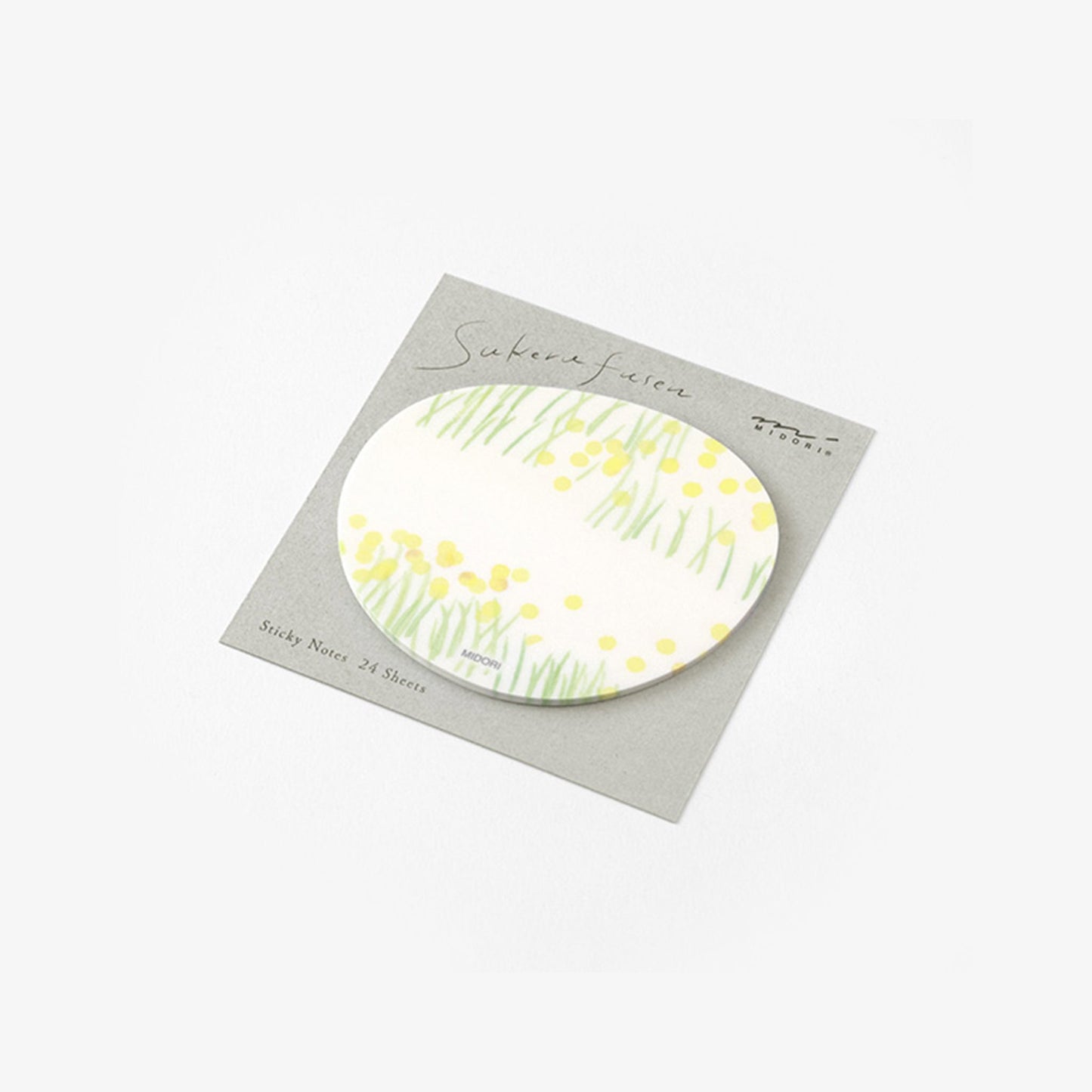 Midori Sticky Notes Transparent Series - Yellow Flower Field - Sticky Notes