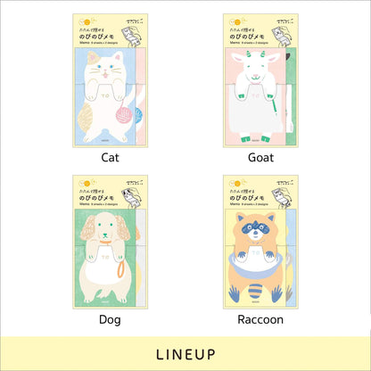 Midori Stretch & Fold Memo Pad Dog - Memo Pads