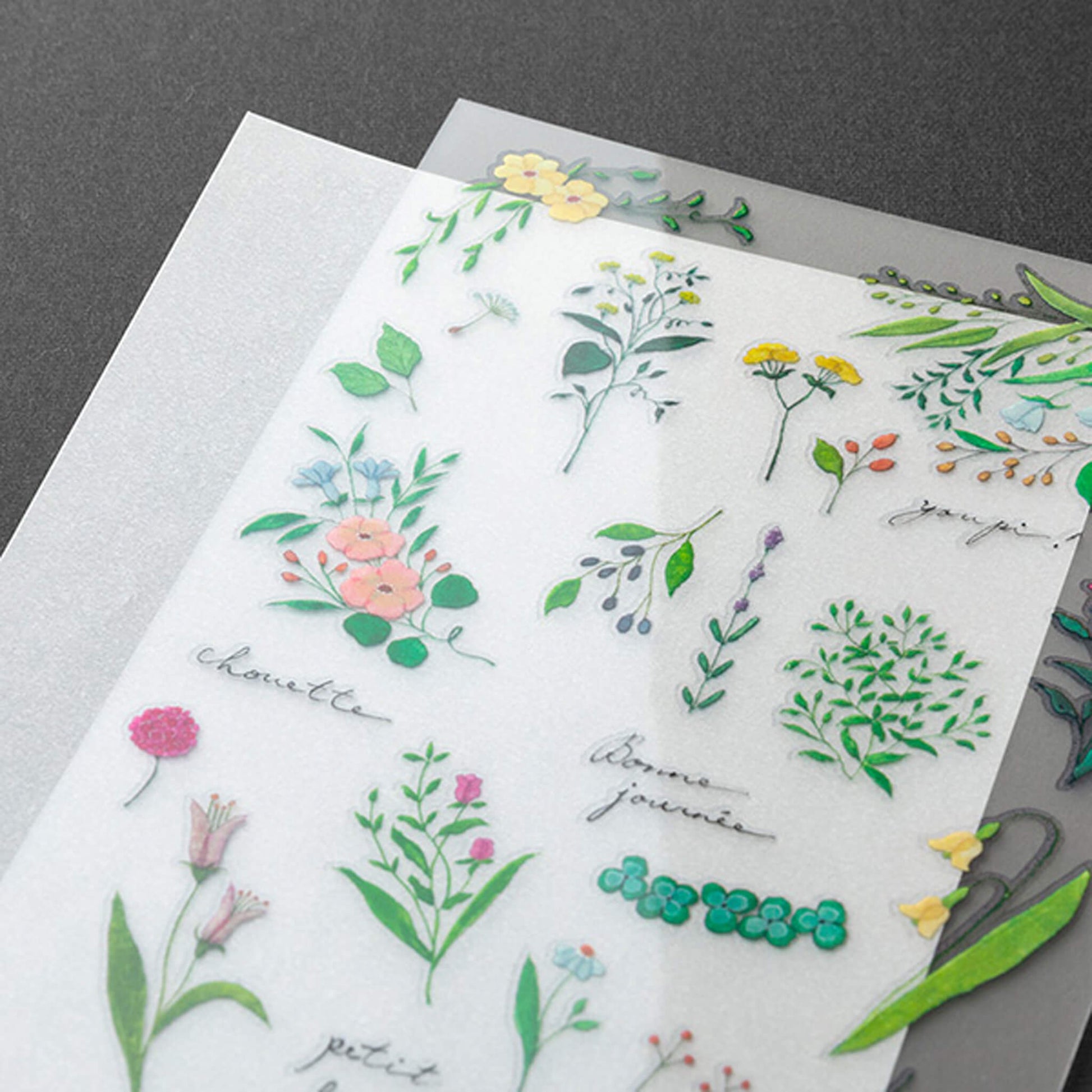 Midori Transfer Sticker - Flower - Transfer Stickers