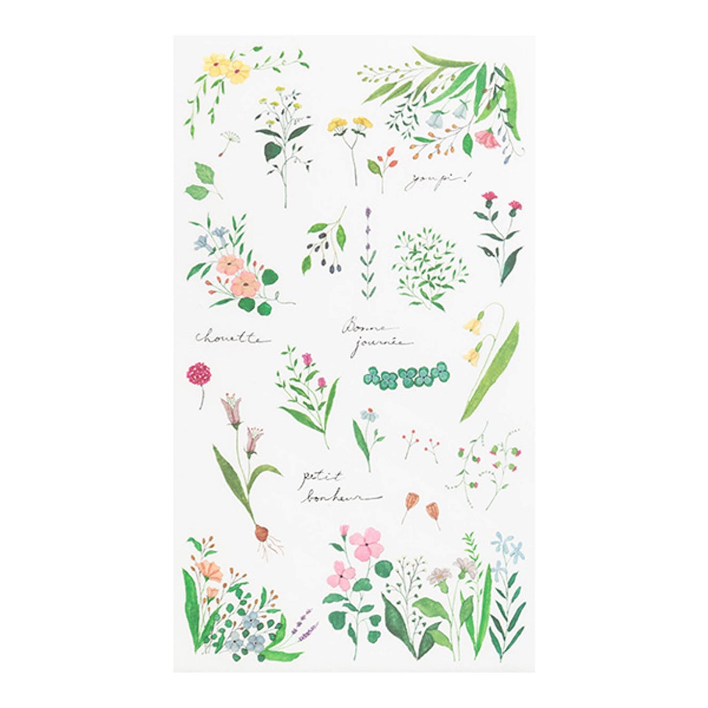 Midori Transfer Sticker - Flower - Transfer Stickers