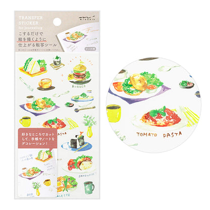 Midori Transfer Sticker - Lunch - Transfer Stickers