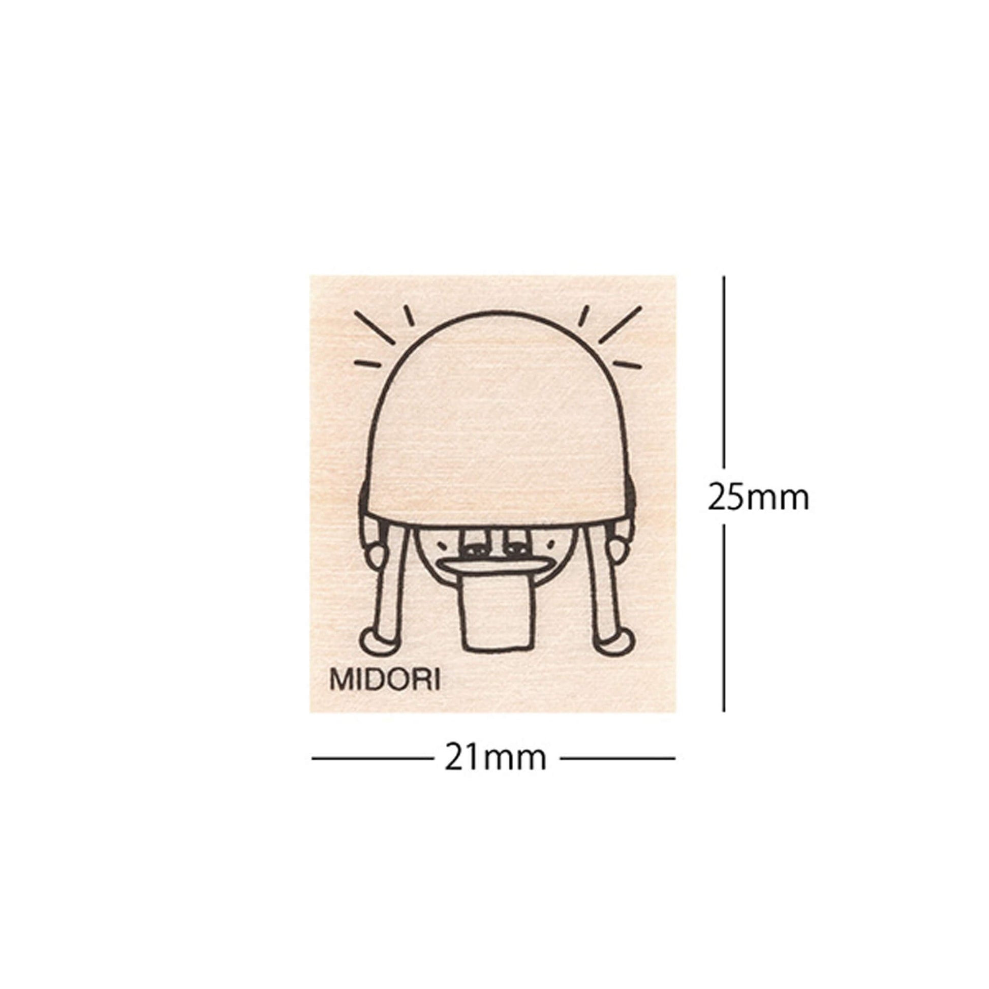 Midori Wooden Stamp Ojisan 30th Anniversary - Pattern B - Wooden Stamps