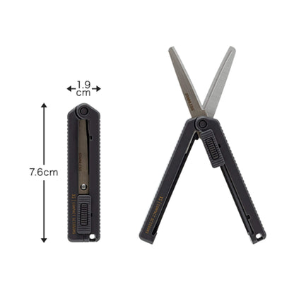 Midori XS Compact Scissors Black - Paper Cutters & Scissors