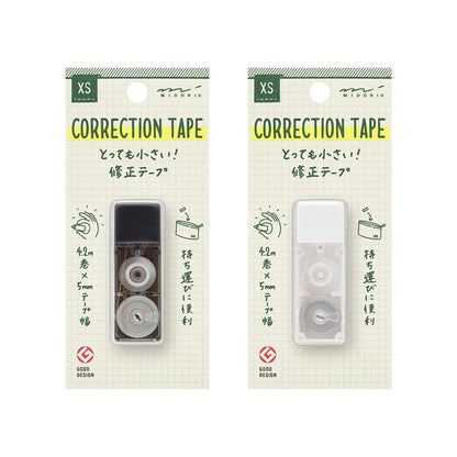 Midori XS Correction Tape - Black - Correction Tapes