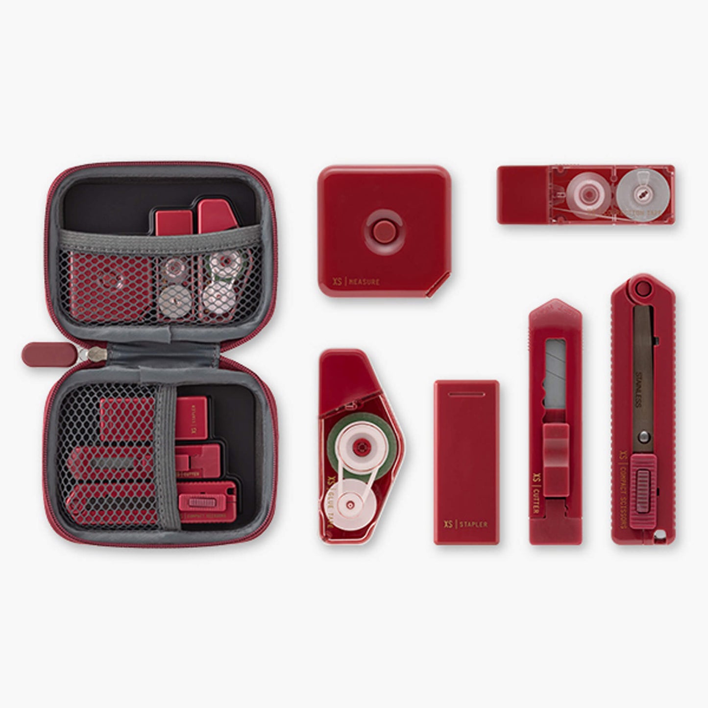 Midori XS Stationery Kit - Red (New Edition) - Stationery Kit