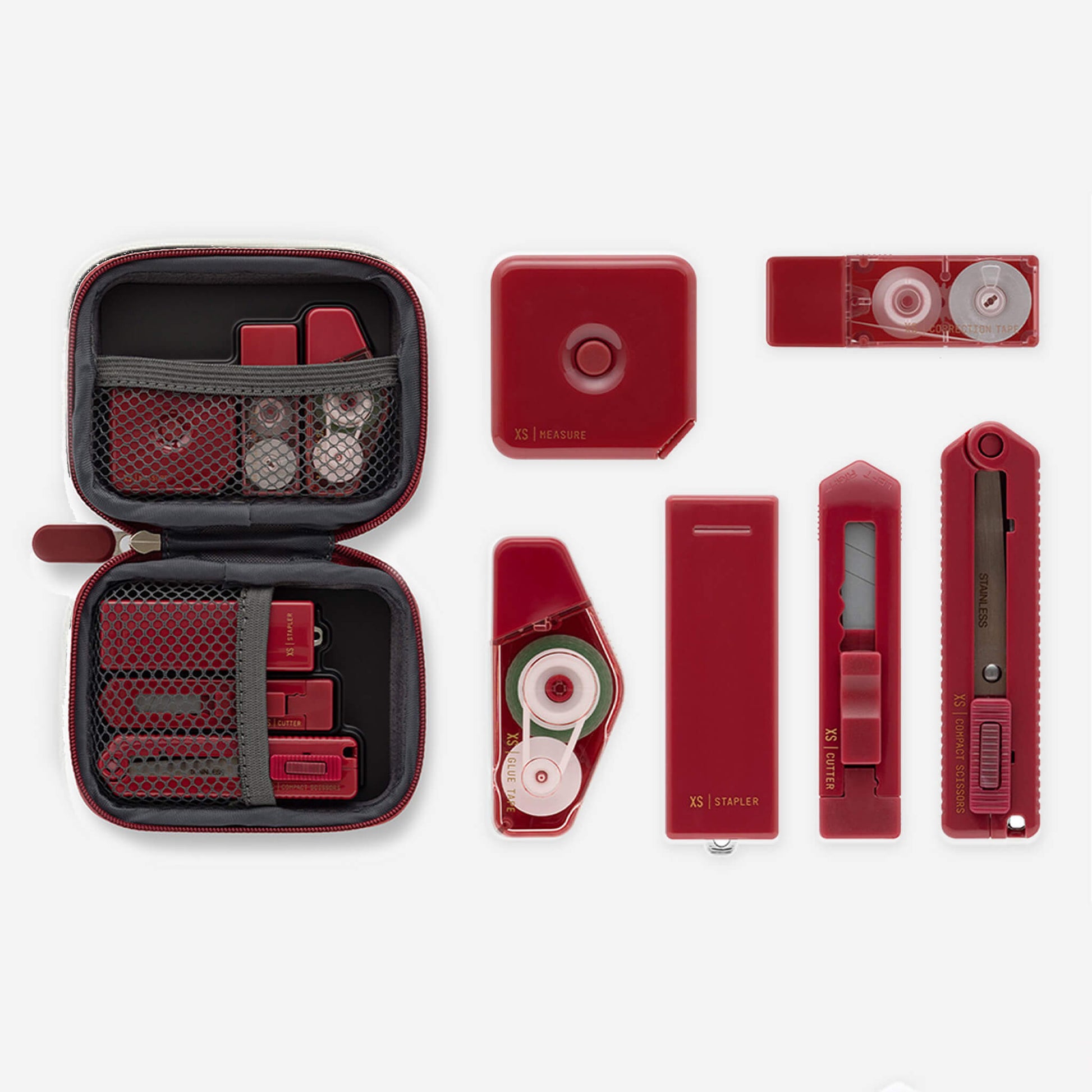 Midori XS Stationery Kit - Red - Stationery Kit