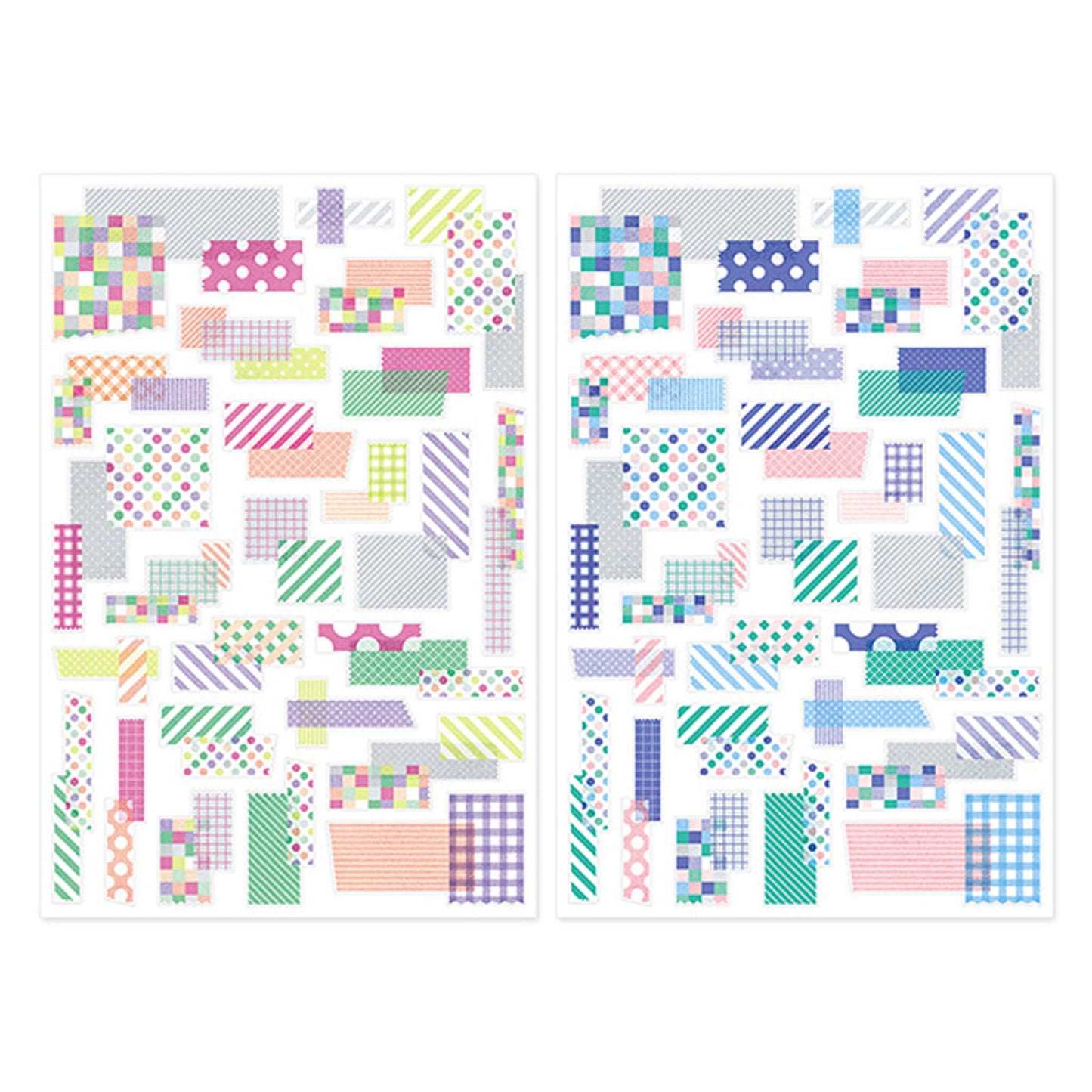 Midori Yuru Log 2 - Sheet Sticker Collage Washi Tape - Sticker Sheets