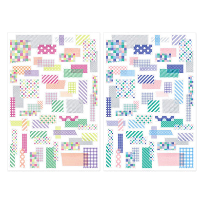 Midori Yuru Log 2 - Sheet Sticker Collage Washi Tape - Sticker Sheets